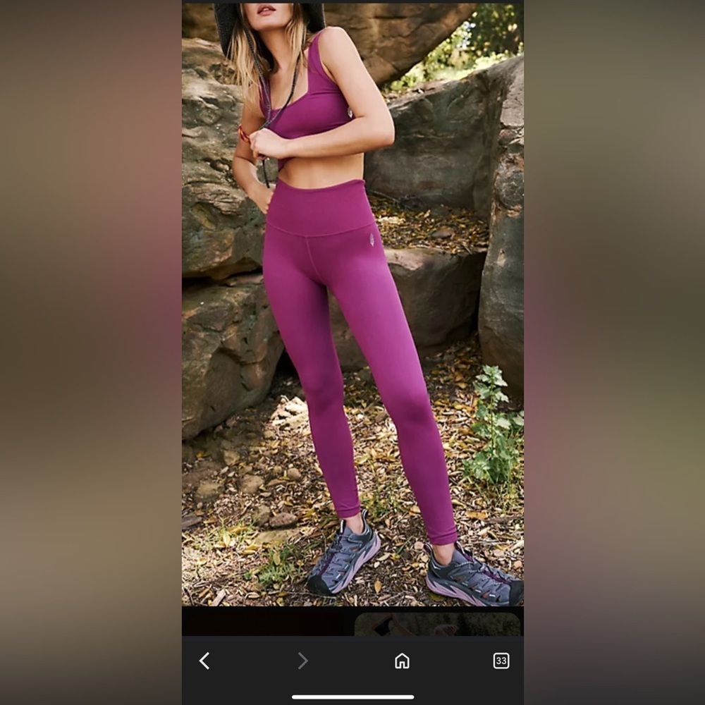 Women's Purple High-Waisted Leggings